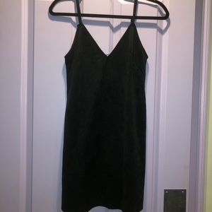 Little Black Suede Dress